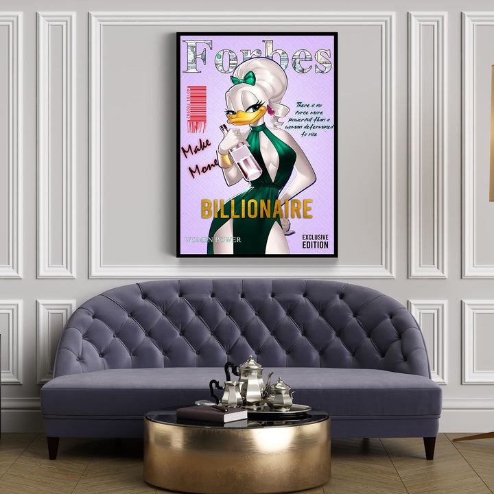 WALL ART "Forbes – Made Money Billionaire" – Acrylic glass &amp; Alu-Dibond | Exclusive and modern pop art in museum quality 