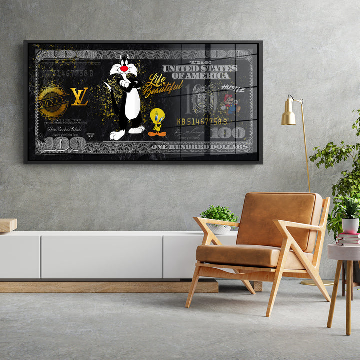 WANDBILD „Lebensschönheit“ – Acrylglas & Alu-Dibond | Exklusive und Moderne Pop-Art in Museumsqualität