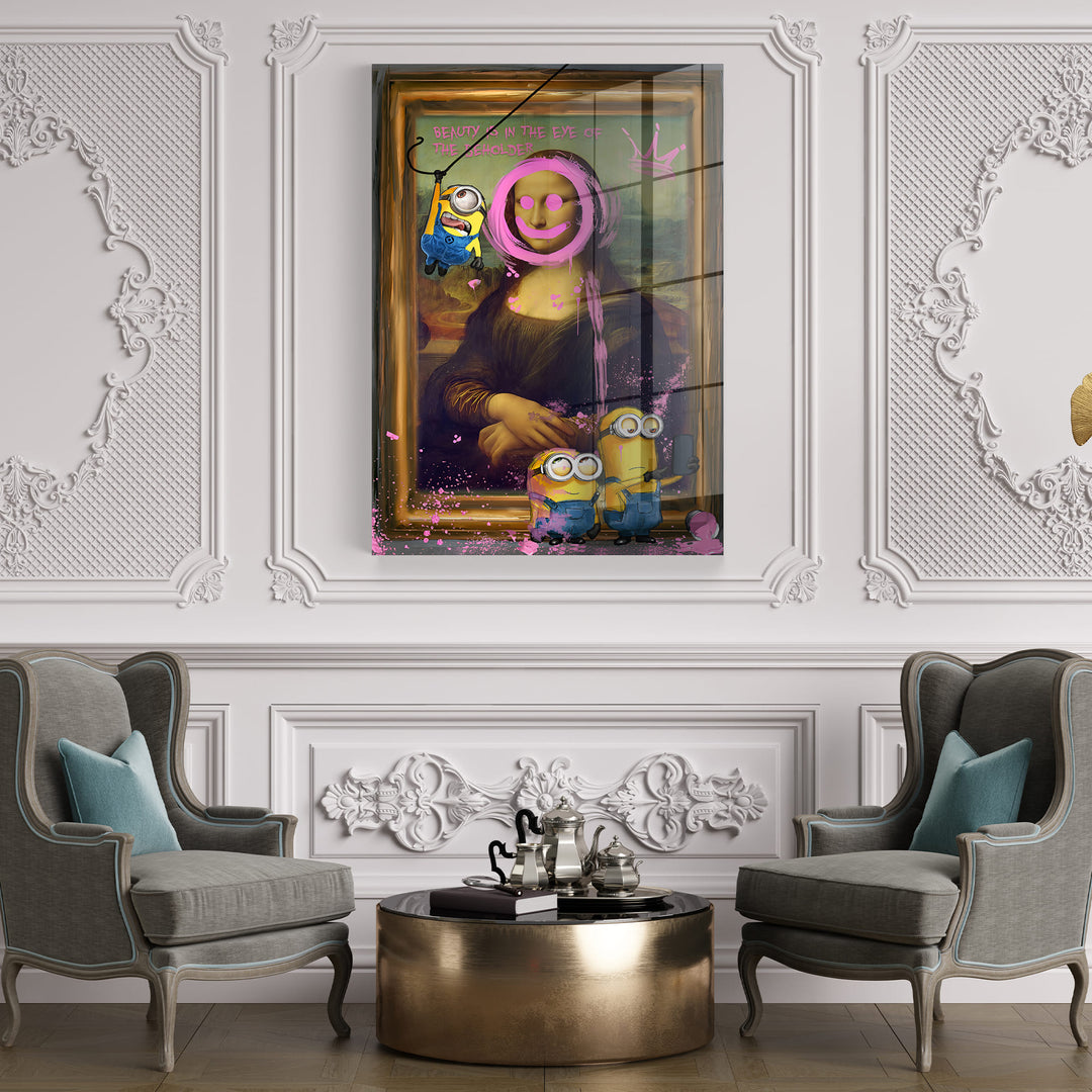 WANDBILD „Minions im Meisterwerk“ – Acrylglas & Alu-Dibond | Exklusive und Moderne Kunst in Museumsqualität