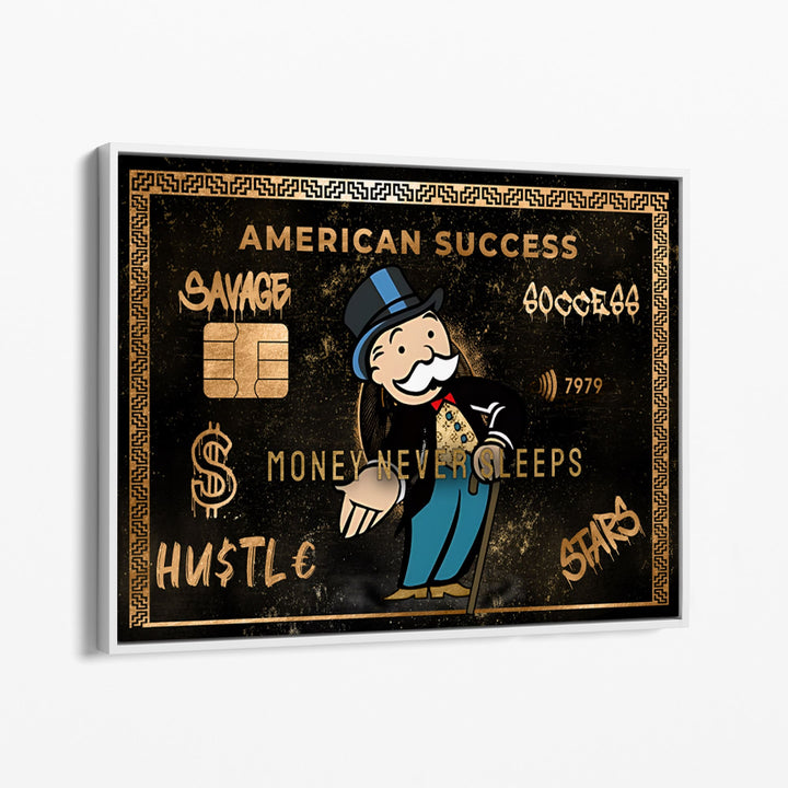 WANDBILD „American Success“ – Acrylglas & Alu-Dibond | Exklusive und Moderne Pop-Art in Museumsqualität
