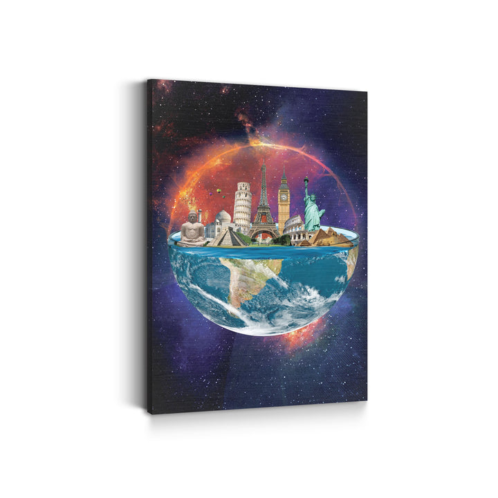 WALL ART "World in the Universe" – Acrylic glass &amp; Alu-Dibond | Exclusive and modern art in museum quality 