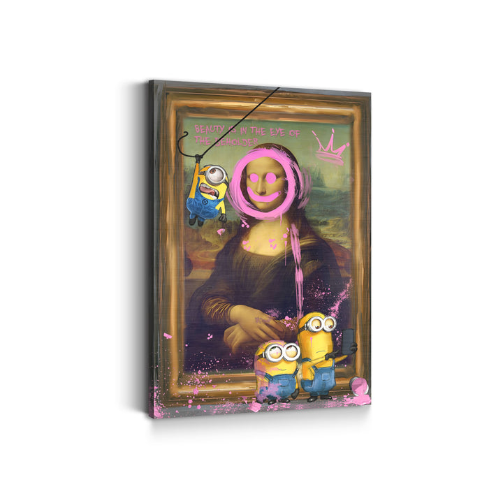 WANDBILD „Minions im Meisterwerk“ – Acrylglas & Alu-Dibond | Exklusive und Moderne Kunst in Museumsqualität
