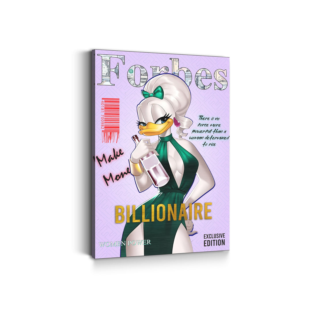 WALL ART "Forbes – Made Money Billionaire" – Acrylic glass &amp; Alu-Dibond | Exclusive and modern pop art in museum quality 