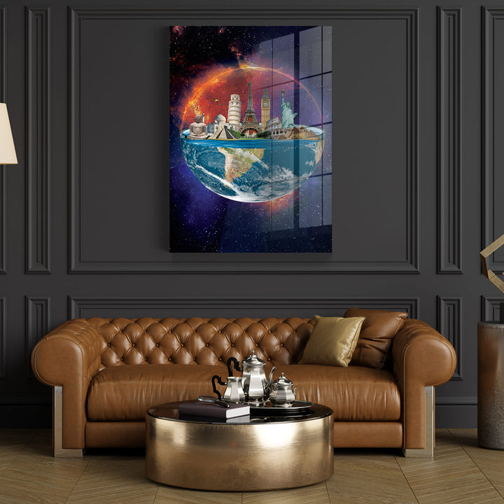 WALL ART "World in the Universe" – Acrylic glass &amp; Alu-Dibond | Exclusive and modern art in museum quality 