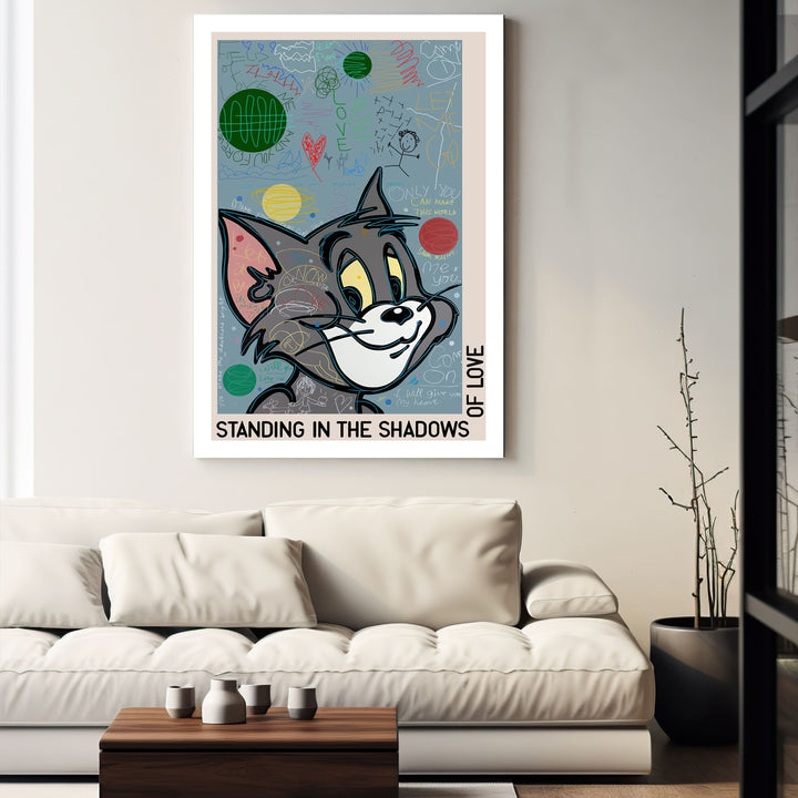 WANDBILD „Standing in the Shadows“ – Acrylglas & Alu-Dibond | Exklusive und Moderne Pop-Art in Museumsqualität