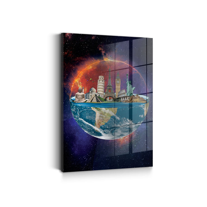 WALL ART "World in the Universe" – Acrylic glass &amp; Alu-Dibond | Exclusive and modern art in museum quality 
