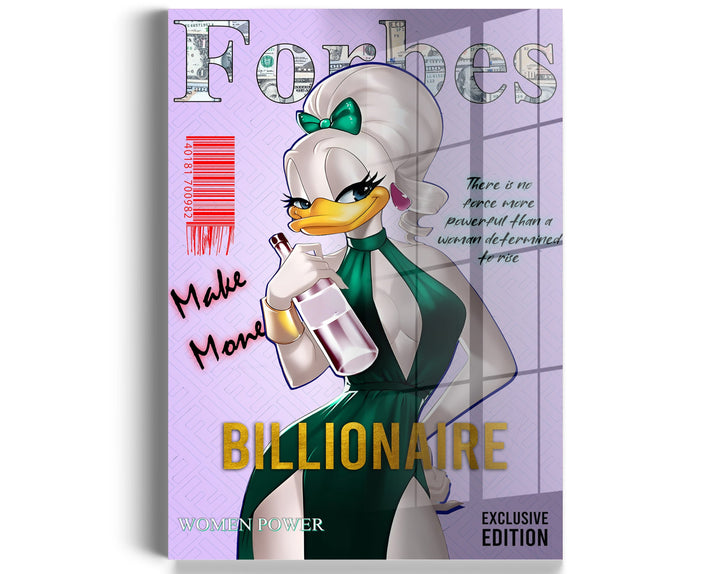 WALL ART "Forbes – Made Money Billionaire" – Acrylic glass &amp; Alu-Dibond | Exclusive and modern pop art in museum quality 