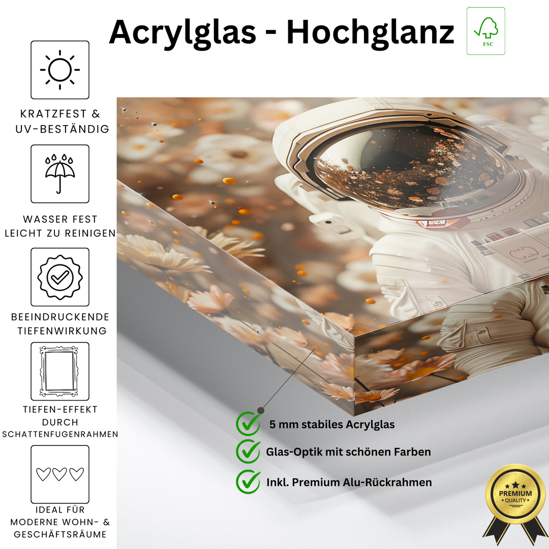 WANDBILD „Toilettenlektüre mit Tiger“ – Acrylglas & Alu-Dibond | Exklusive und Moderne Kunst in Museumsqualität