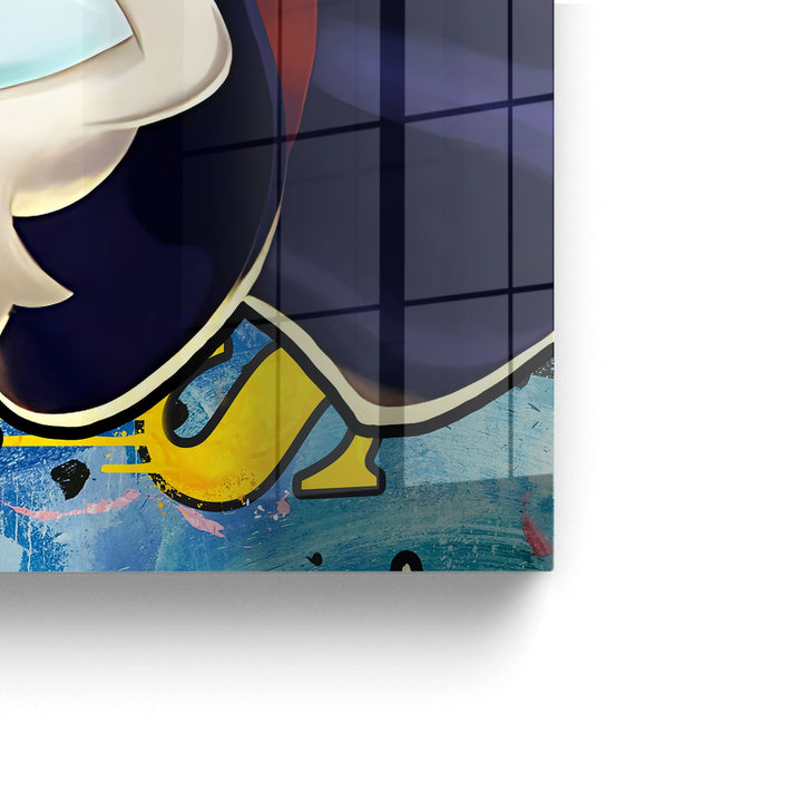MURAL "Boss Duck Life" – Acrylic glass &amp; Alu-Dibond | Exclusive and modern pop art in museum quality 