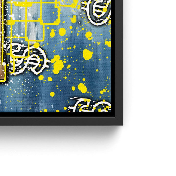 WANDBILD „Kunst und Reichtum“ – Acrylglas & Alu-Dibond | Exklusive und Moderne Pop-Art in Museumsqualität