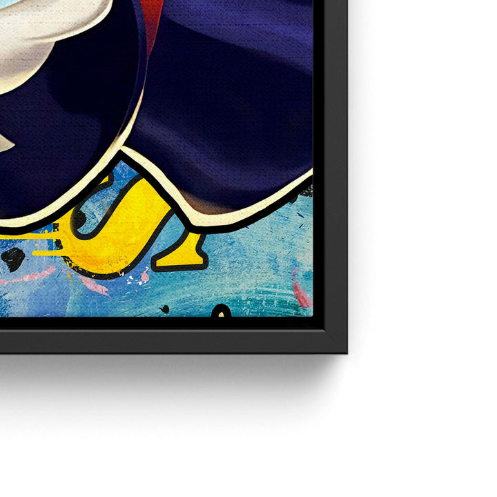 MURAL "Boss Duck Life" – Acrylic glass &amp; Alu-Dibond | Exclusive and modern pop art in museum quality 