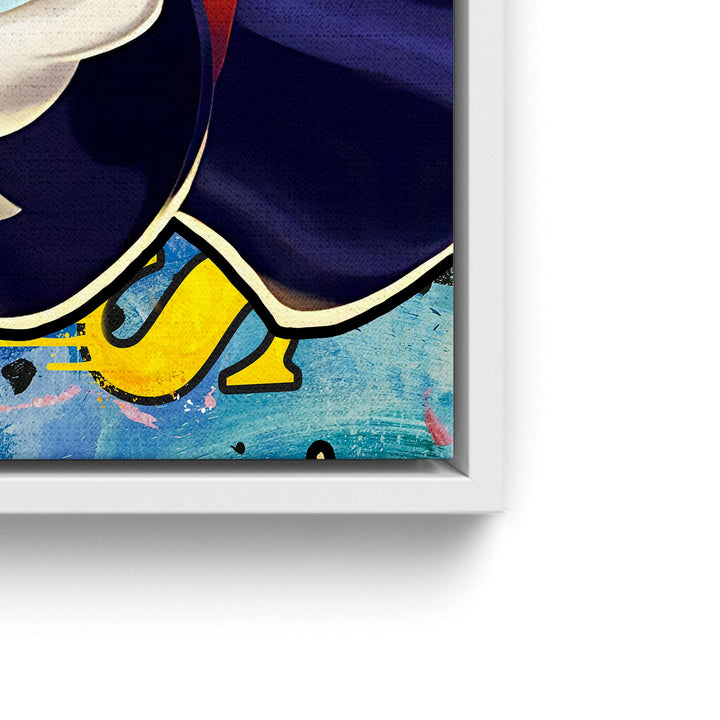 MURAL "Boss Duck Life" – Acrylic glass &amp; Alu-Dibond | Exclusive and modern pop art in museum quality 