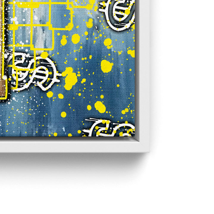 WANDBILD „Kunst und Reichtum“ – Acrylglas & Alu-Dibond | Exklusive und Moderne Pop-Art in Museumsqualität