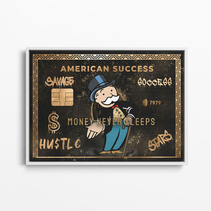 WANDBILD „American Success“ – Acrylglas & Alu-Dibond | Exklusive und Moderne Pop-Art in Museumsqualität