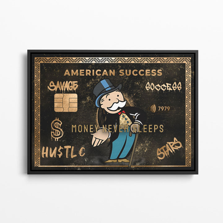 WANDBILD „American Success“ – Acrylglas & Alu-Dibond | Exklusive und Moderne Pop-Art in Museumsqualität