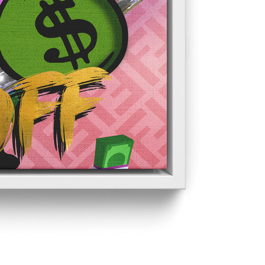 WANDBILD „Hard Work Pays Off“ – Acrylglas & Alu-Dibond | Exklusive und Moderne Pop-Art in Museumsqualität