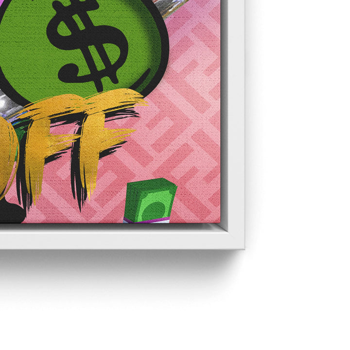 WANDBILD „Hard Work Pays Off“ – Acrylglas & Alu-Dibond | Exklusive und Moderne Pop-Art in Museumsqualität