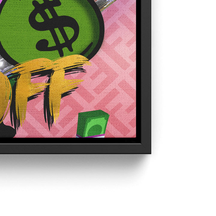 WANDBILD „Hard Work Pays Off“ – Acrylglas & Alu-Dibond | Exklusive und Moderne Pop-Art in Museumsqualität