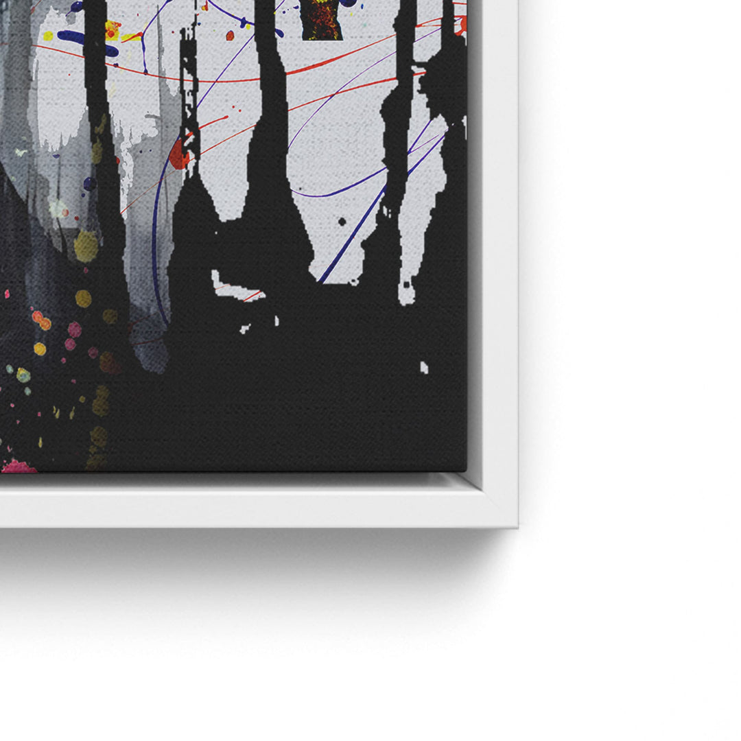 WANDBILD „Batman und Catwoman – Die Verführung“ – Acrylglas & Alu-Dibond | Exklusive und Moderne Pop-Art in Museumsqualität