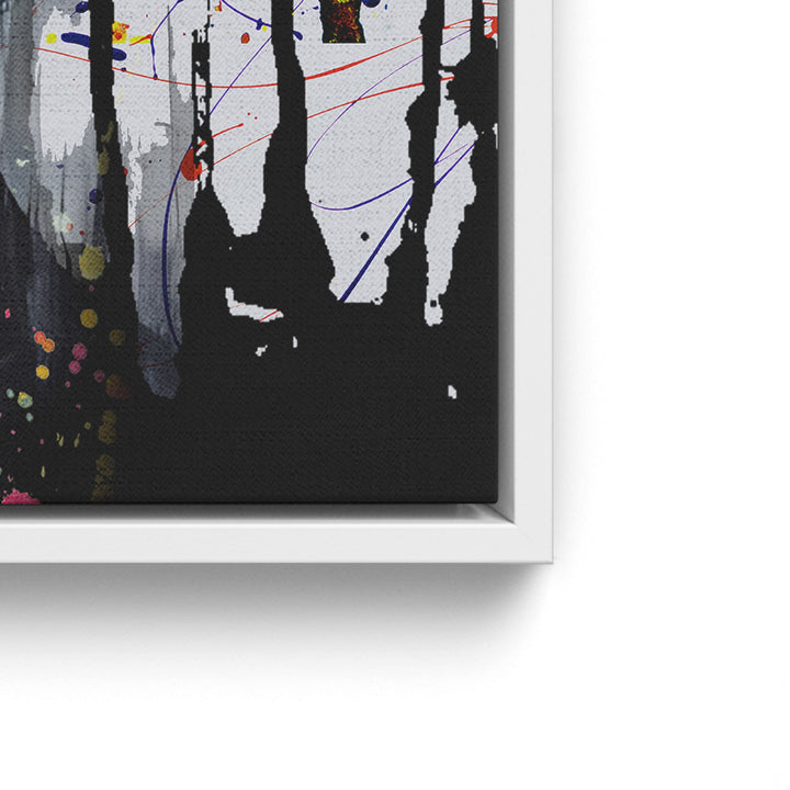 WANDBILD „Batman und Catwoman – Die Verführung“ – Acrylglas & Alu-Dibond | Exklusive und Moderne Pop-Art in Museumsqualität
