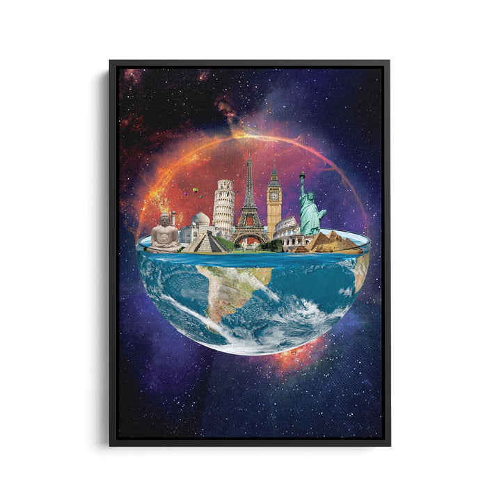 WALL ART "World in the Universe" – Acrylic glass &amp; Alu-Dibond | Exclusive and modern art in museum quality 