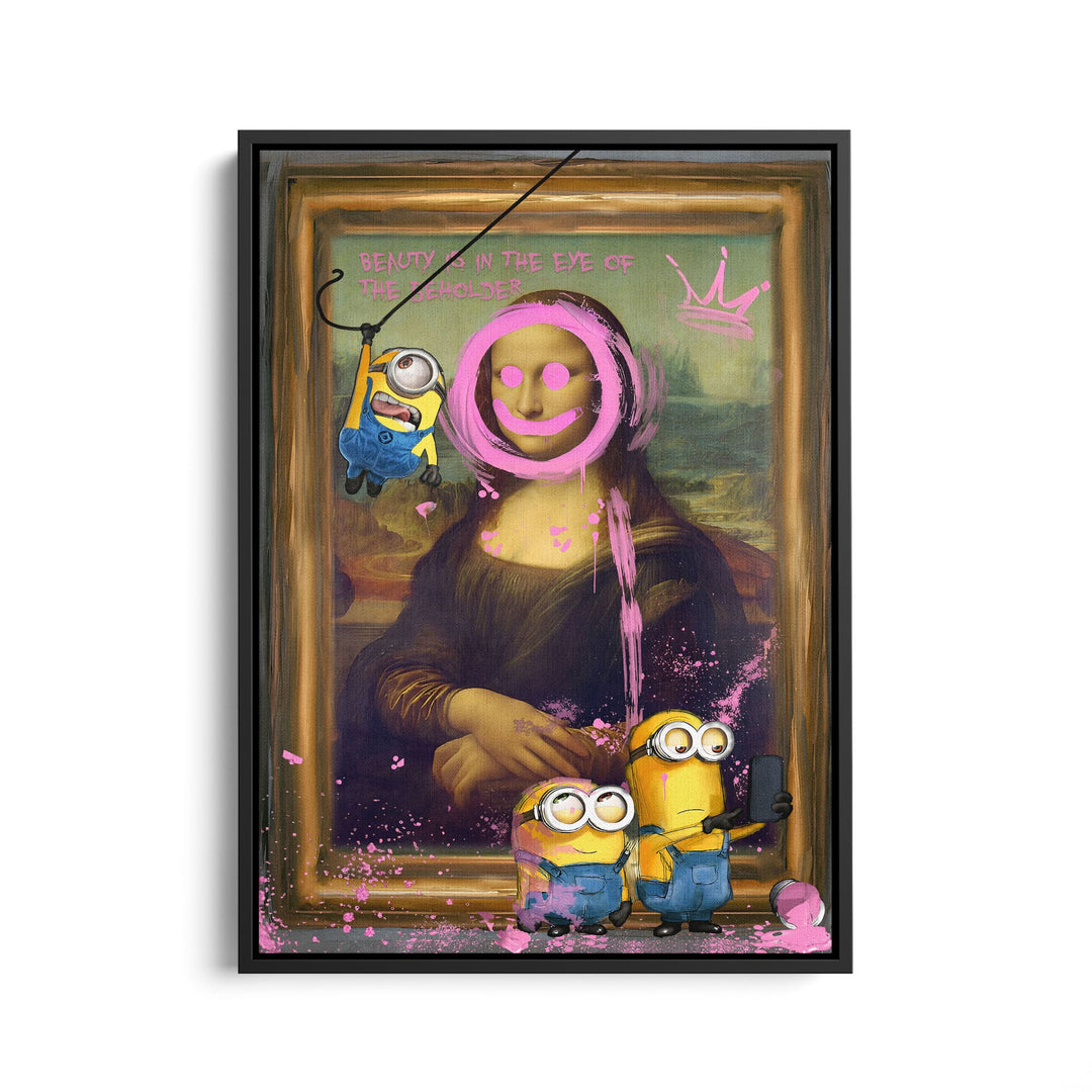 WANDBILD „Minions im Meisterwerk“ – Acrylglas & Alu-Dibond | Exklusive und Moderne Kunst in Museumsqualität