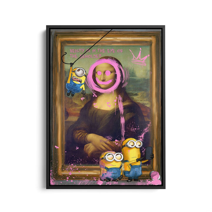 WANDBILD „Minions im Meisterwerk“ – Acrylglas & Alu-Dibond | Exklusive und Moderne Kunst in Museumsqualität