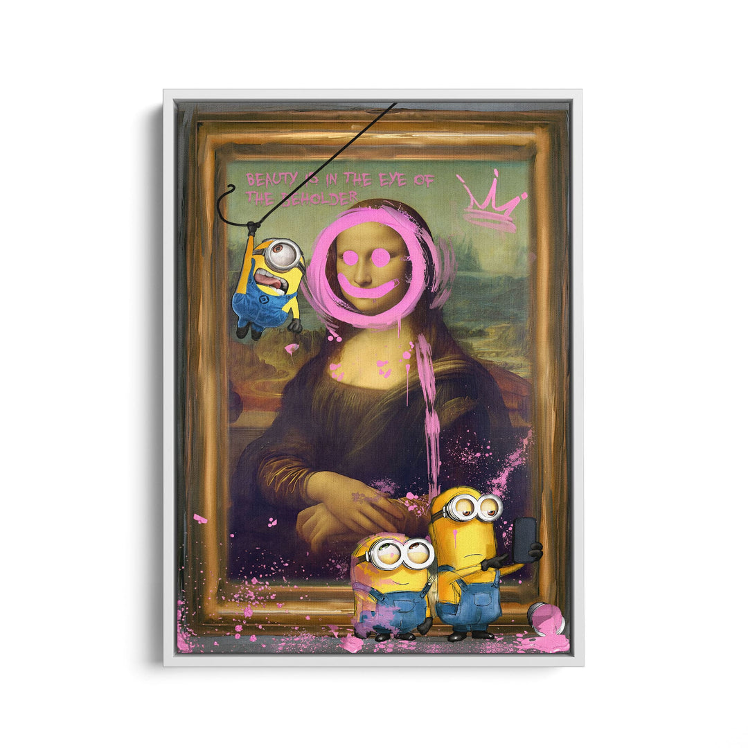 WANDBILD „Minions im Meisterwerk“ – Acrylglas & Alu-Dibond | Exklusive und Moderne Kunst in Museumsqualität