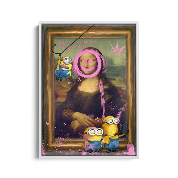 WANDBILD „Minions im Meisterwerk“ – Acrylglas & Alu-Dibond | Exklusive und Moderne Kunst in Museumsqualität