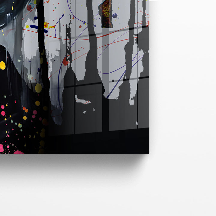 WANDBILD „Batman und Catwoman – Die Verführung“ – Acrylglas & Alu-Dibond | Exklusive und Moderne Pop-Art in Museumsqualität