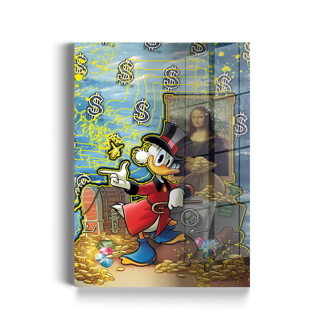 WANDBILD „Kunst und Reichtum“ – Acrylglas & Alu-Dibond | Exklusive und Moderne Pop-Art in Museumsqualität