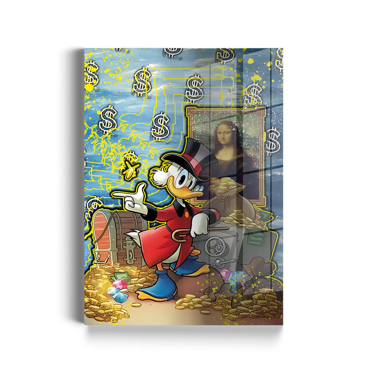 WANDBILD „Kunst und Reichtum“ – Acrylglas & Alu-Dibond | Exklusive und Moderne Pop-Art in Museumsqualität