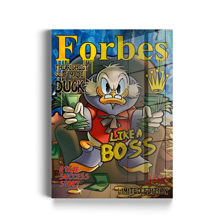 WALL ART "Chef Duck Story" – Acrylic glass &amp; Alu-Dibond | Exclusive and modern pop art in museum quality 