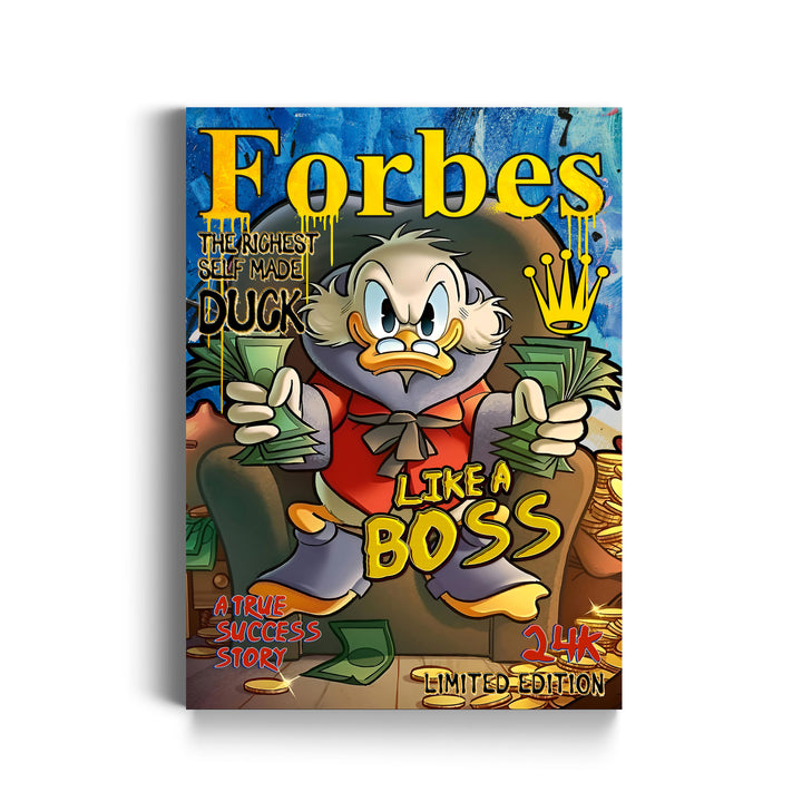 WALL ART "Chef Duck Story" – Acrylic glass &amp; Alu-Dibond | Exclusive and modern pop art in museum quality 