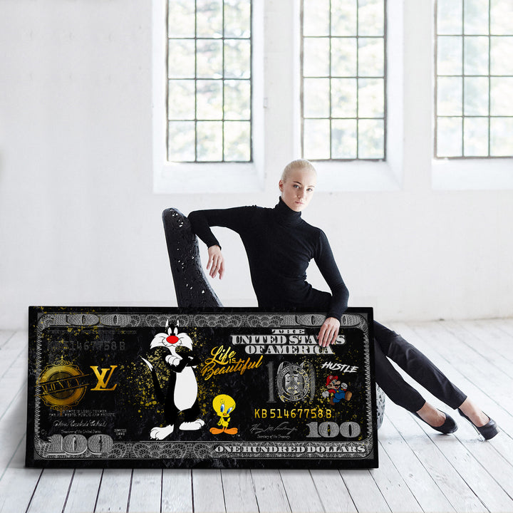 WANDBILD „Lebensschönheit“ – Acrylglas & Alu-Dibond | Exklusive und Moderne Pop-Art in Museumsqualität