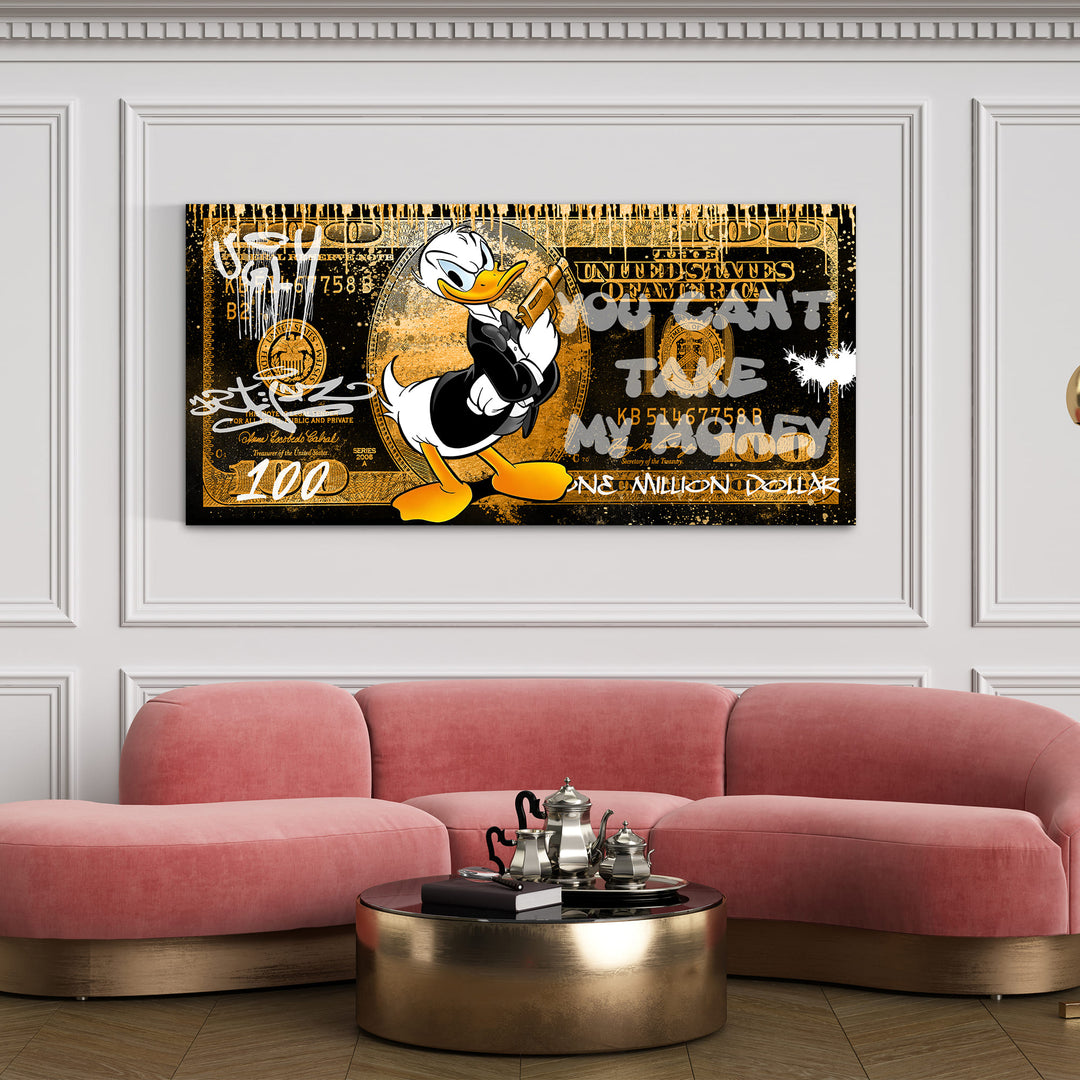 WANDBILD „Die Million Dollar Fantasie“ – Acrylglas & Alu-Dibond | Exklusive und Moderne Pop-Art in Museumsqualität