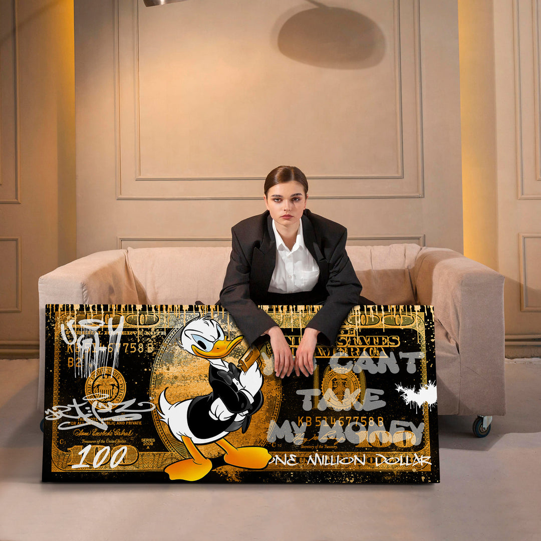 WANDBILD „Die Million Dollar Fantasie“ – Acrylglas & Alu-Dibond | Exklusive und Moderne Pop-Art in Museumsqualität