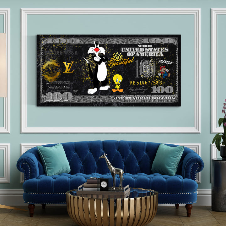 WANDBILD „Lebensschönheit“ – Acrylglas & Alu-Dibond | Exklusive und Moderne Pop-Art in Museumsqualität