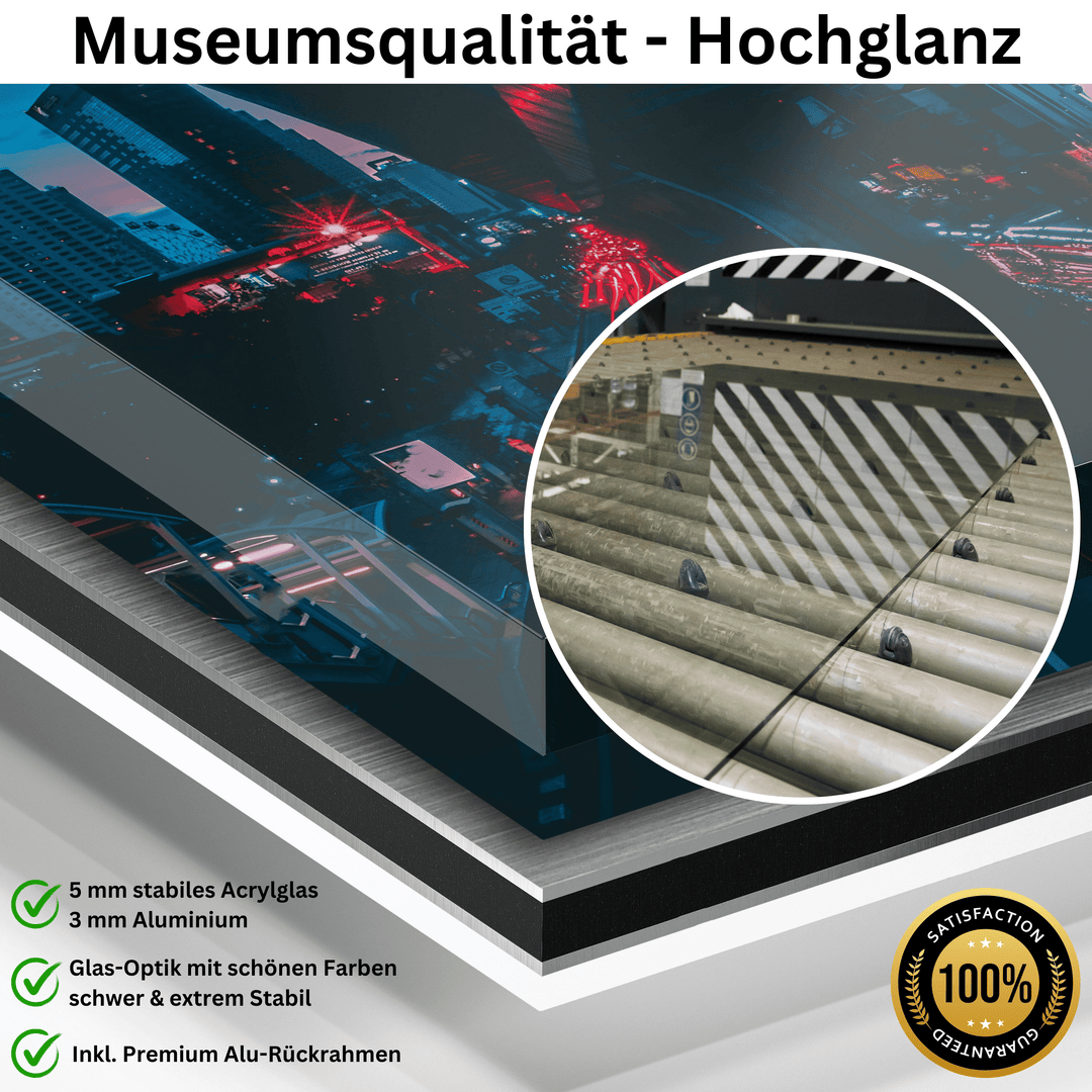 WANDBILD „Verborgene Schönheit“ – Acrylglas & Alu-Dibond | Exklusive und Moderne Kunst in Museumsqualität