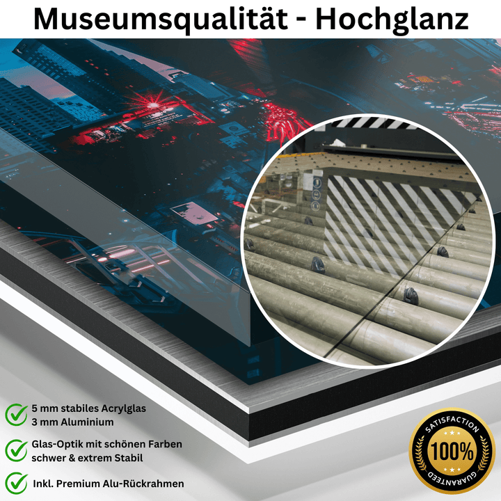 WANDBILD „Verborgene Schönheit“ – Acrylglas & Alu-Dibond | Exklusive und Moderne Kunst in Museumsqualität