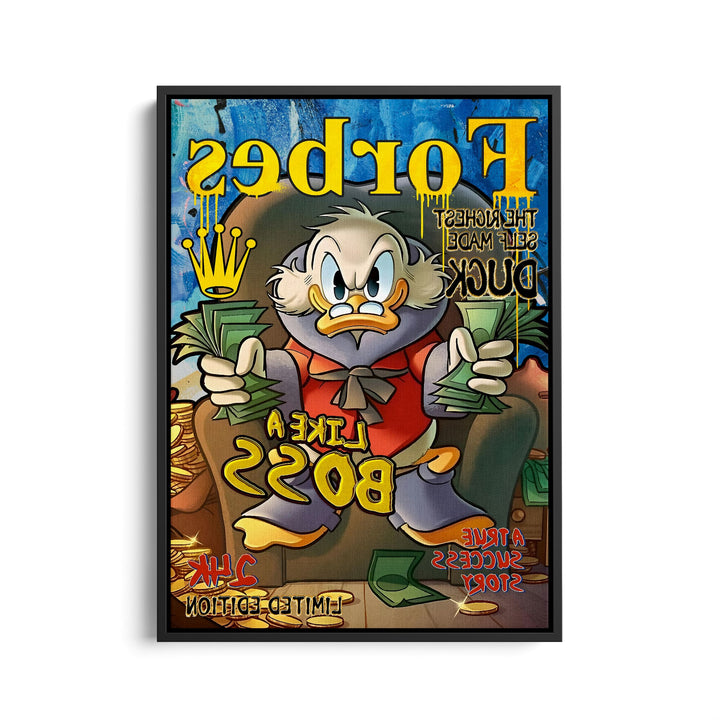 WALL ART "Chef Duck Story" – Acrylic glass &amp; Alu-Dibond | Exclusive and modern pop art in museum quality 
