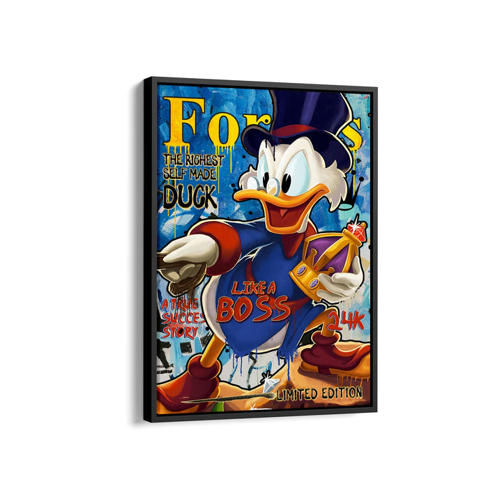 MURAL "Boss Duck Life" – Acrylic glass &amp; Alu-Dibond | Exclusive and modern pop art in museum quality 