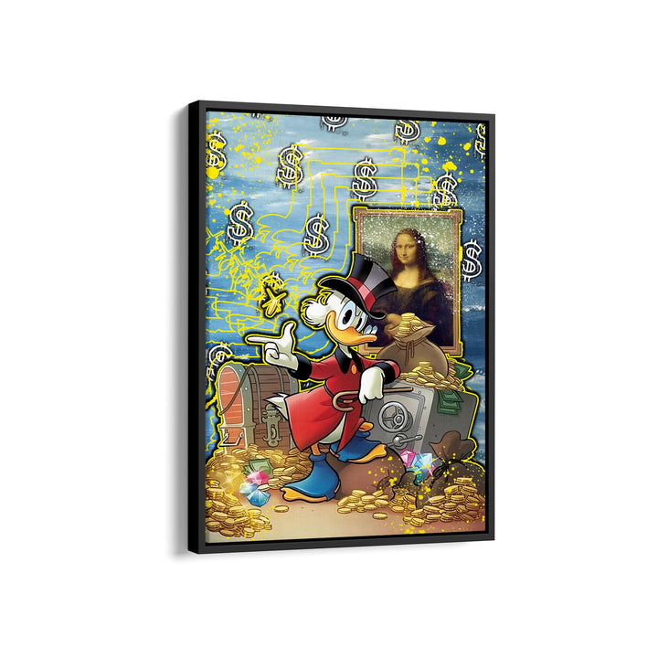 WANDBILD „Kunst und Reichtum“ – Acrylglas & Alu-Dibond | Exklusive und Moderne Pop-Art in Museumsqualität