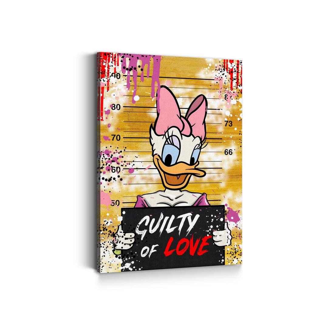 WALL ART "Guilty of Love" – Acrylic glass &amp; Alu-Dibond | Exclusive and modern pop art in museum quality 