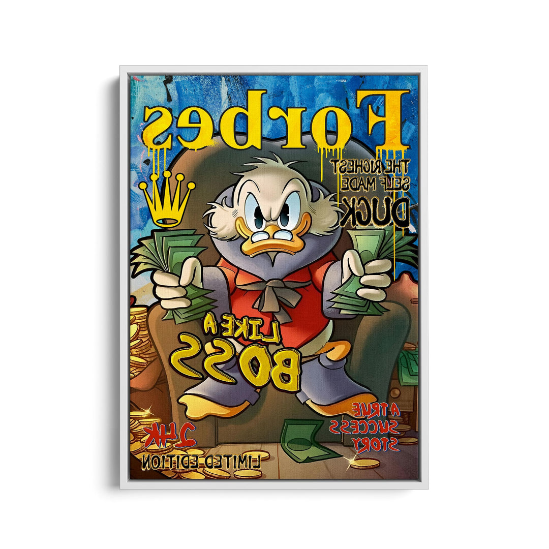 WALL ART "Chef Duck Story" – Acrylic glass &amp; Alu-Dibond | Exclusive and modern pop art in museum quality 