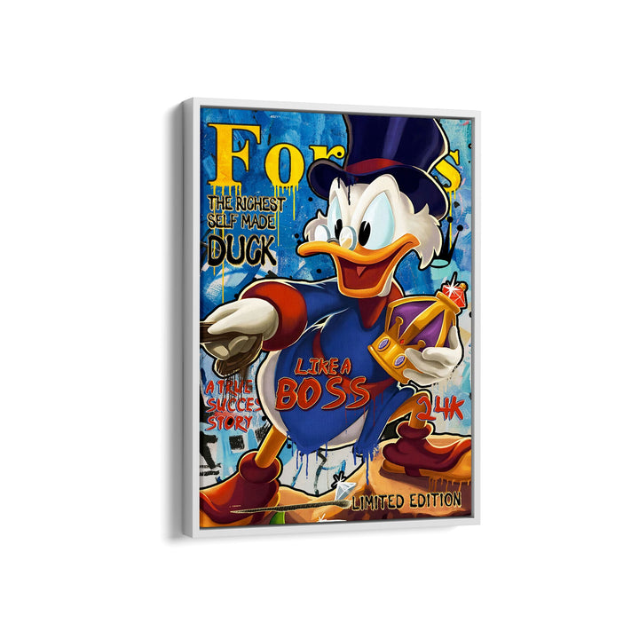 MURAL "Boss Duck Life" – Acrylic glass &amp; Alu-Dibond | Exclusive and modern pop art in museum quality 