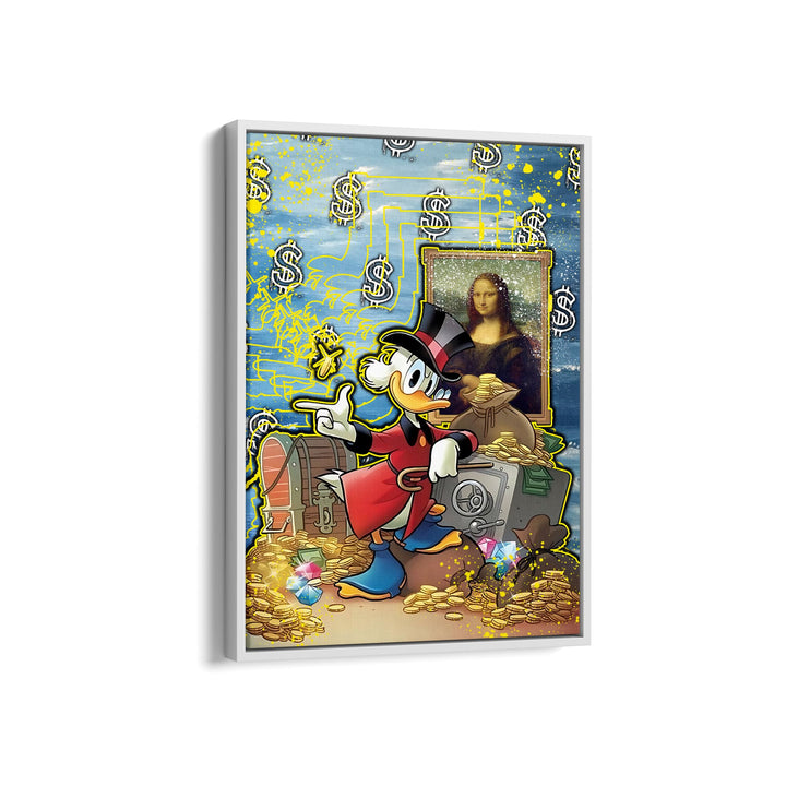 WANDBILD „Kunst und Reichtum“ – Acrylglas & Alu-Dibond | Exklusive und Moderne Pop-Art in Museumsqualität