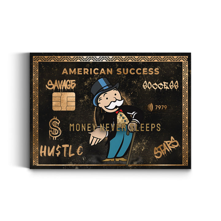 WANDBILD „American Success“ – Acrylglas & Alu-Dibond | Exklusive und Moderne Pop-Art in Museumsqualität