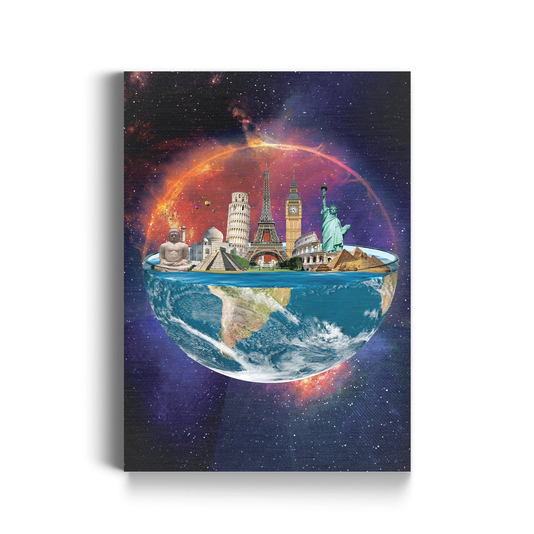 WALL ART "World in the Universe" – Acrylic glass &amp; Alu-Dibond | Exclusive and modern art in museum quality 
