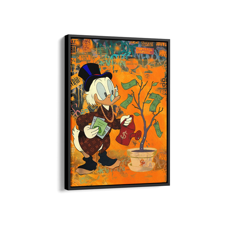WANDBILD „Geldbaum“ – Acrylglas & Alu-Dibond | Exklusive und Moderne Pop-Art in Museumsqualität